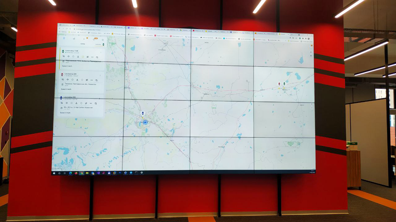 Видеостена для диспетчерского центра - Транспортная компания